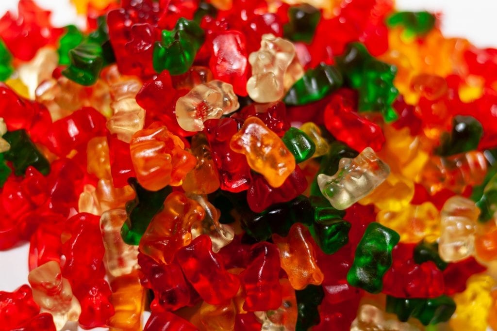 Gummy bear candies happy families